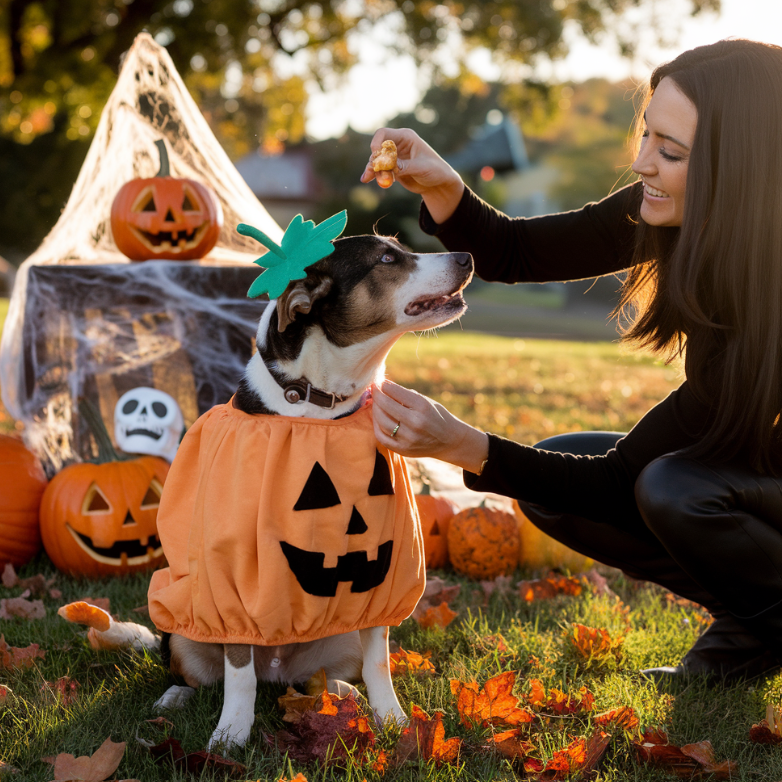 Halloween pup photography